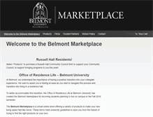 Tablet Screenshot of belmontmarketplace.com